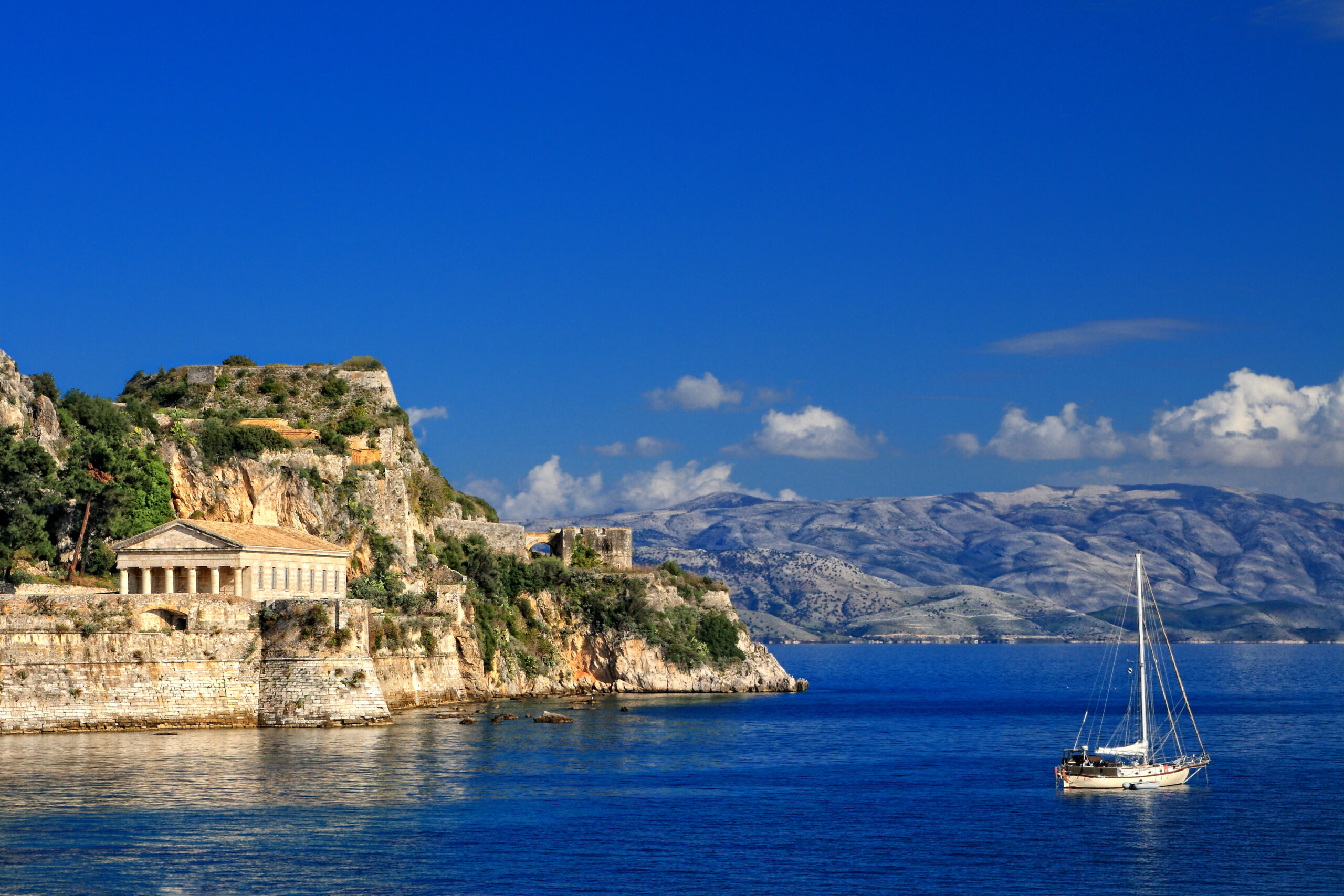 Corfu harbour